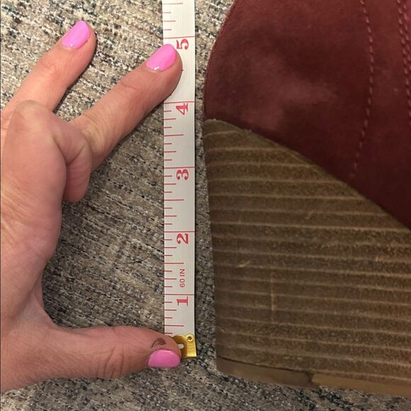 Diba Burgundy Blake Suede Booties - Picture 5 of 5